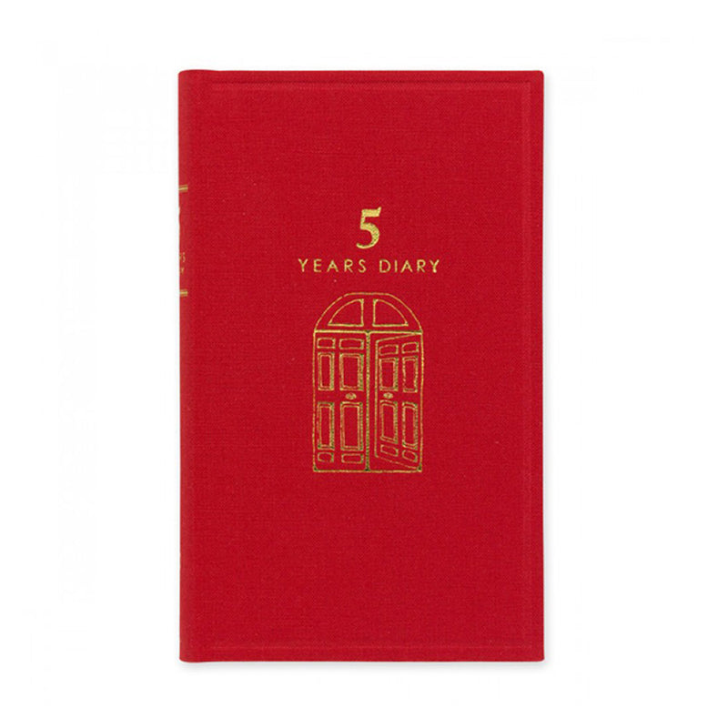 Midori 5 Years Red Diary