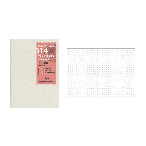 Midori Traveler’s Company Traveler’s Notebook Refill Passport Size 014 Dot Grid