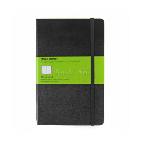 Moleskine Classic Hard Cover Large Plain Black Notebook