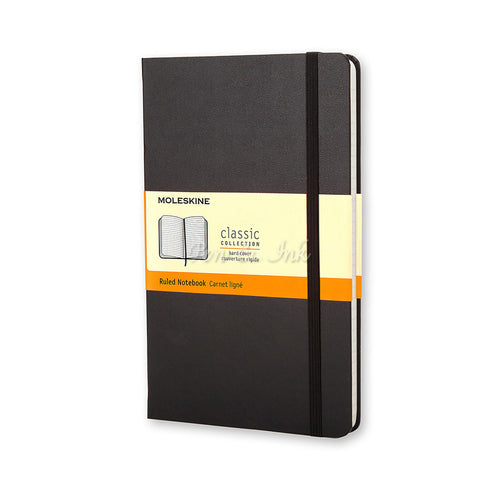 Moleskine Classic Hard Cover Large Ruled Black Notebook