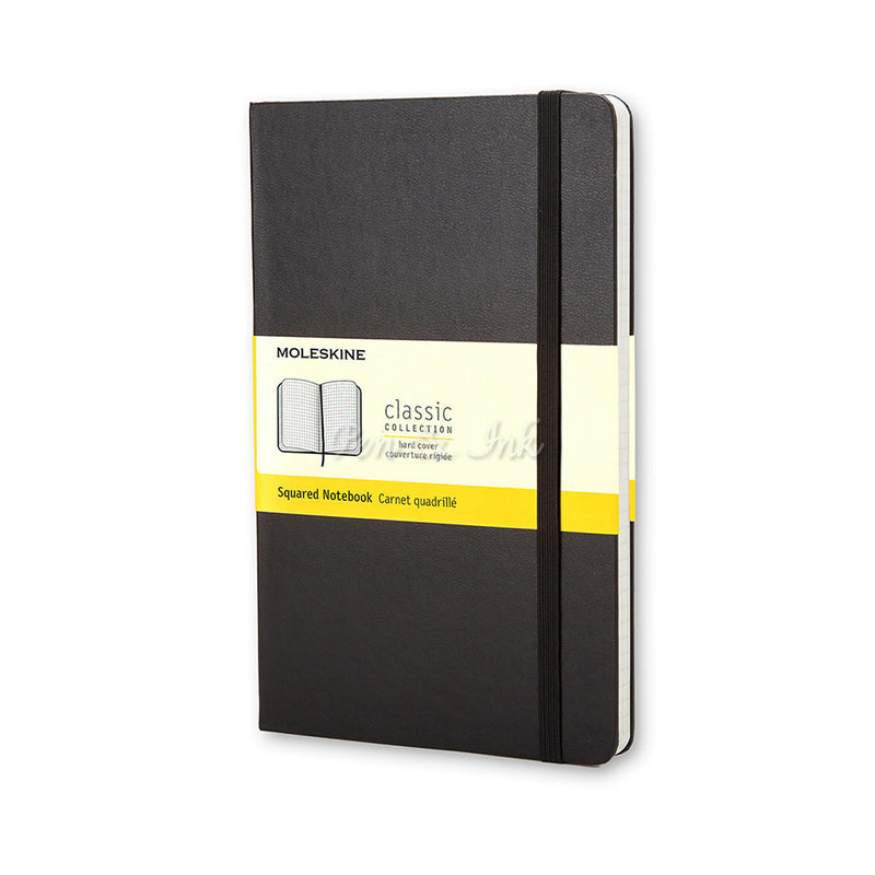 Moleskine Classic Hard Cover Large Squared Black Notebook