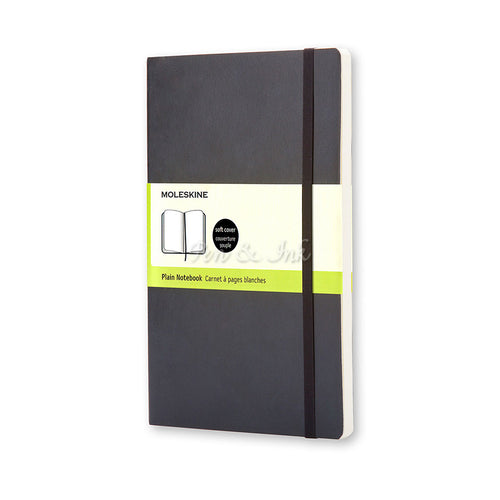 Moleskine Classic Soft Cover Large Plain Black Notebook