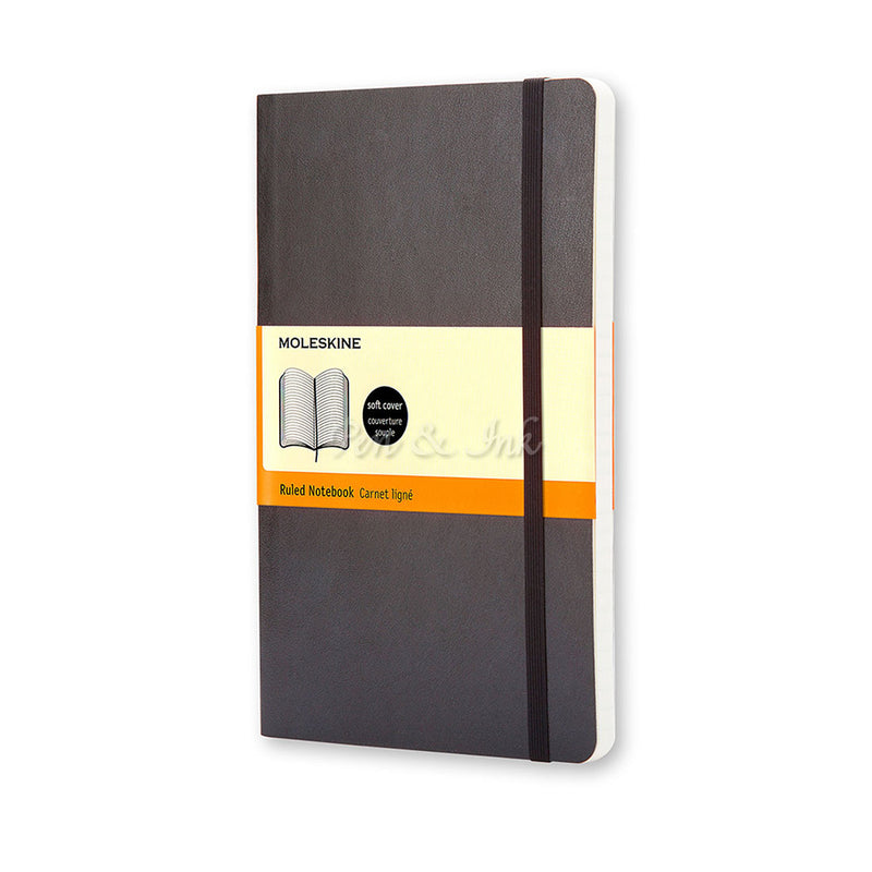 Moleskine Classic Soft Cover Large Ruled Black Notebook