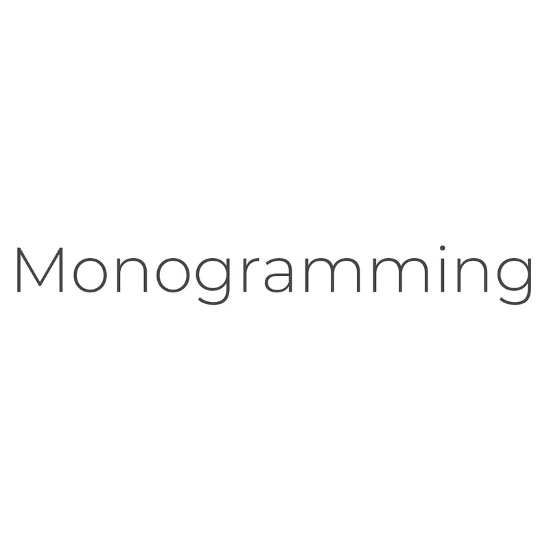 Monogramming Small Font Without Foil