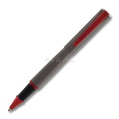 Monteverde Impressa Gunmetal Red Trim Rollerball Pen