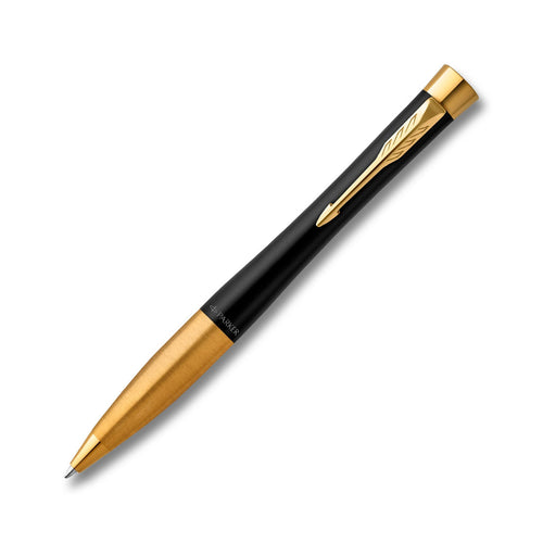 Parker Urban Muted Black Gold Trim Ballpoint Pen