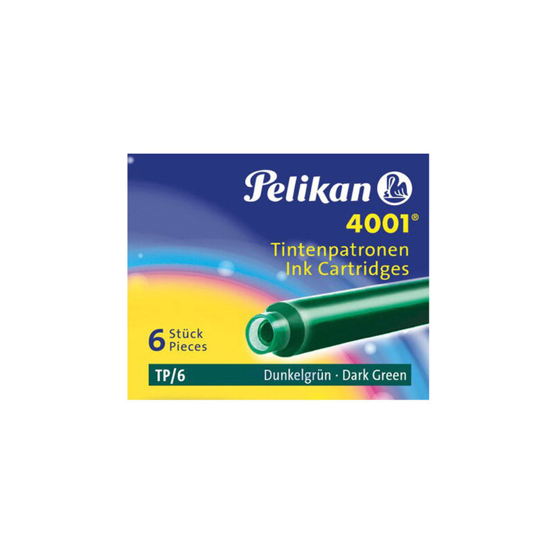 Pelikan 4001 Ink Cartridges Dark Green