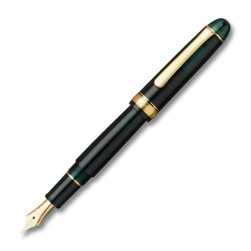 Platinum 3776 Century Laurel Green Gold Trim Fountain Pen