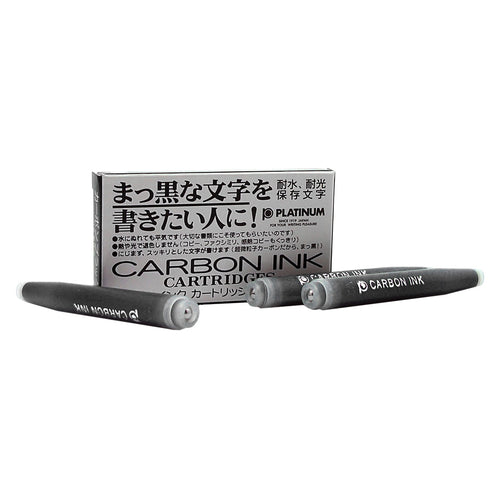 Platinum Fountain Pen Black Carbon Ink Cartridges