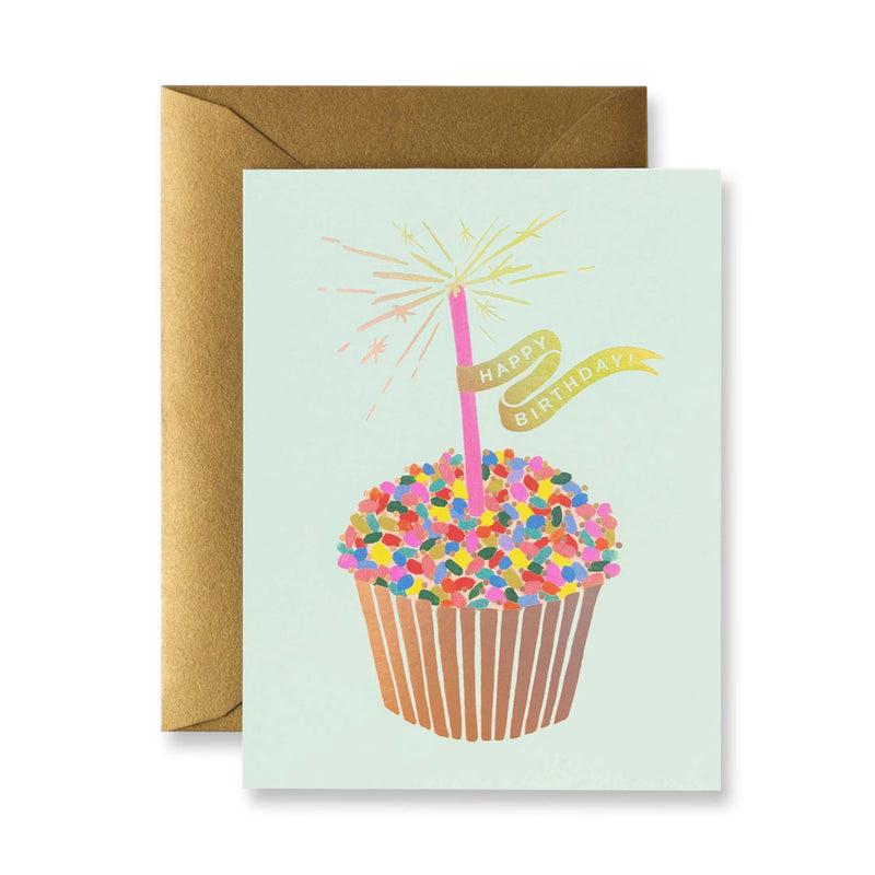 Cupcake Birthday Single Card