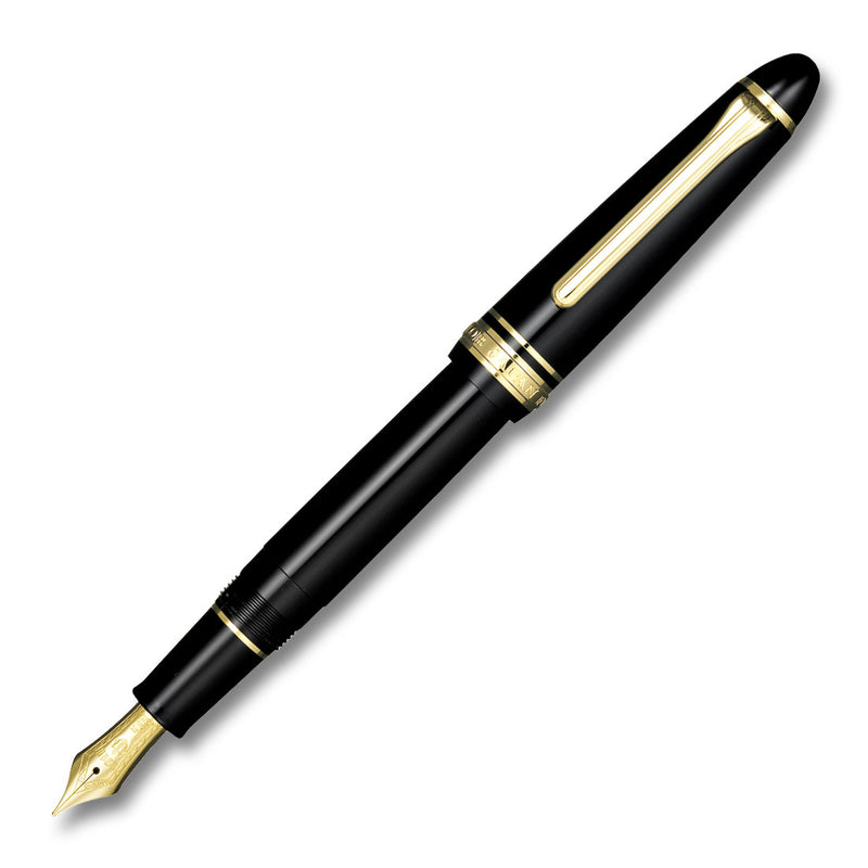 Sailor 1911 Standard Black Gold Trim Fountain Pen