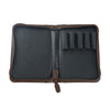 Sailor Leather 5 Pen Case - Dark Brown