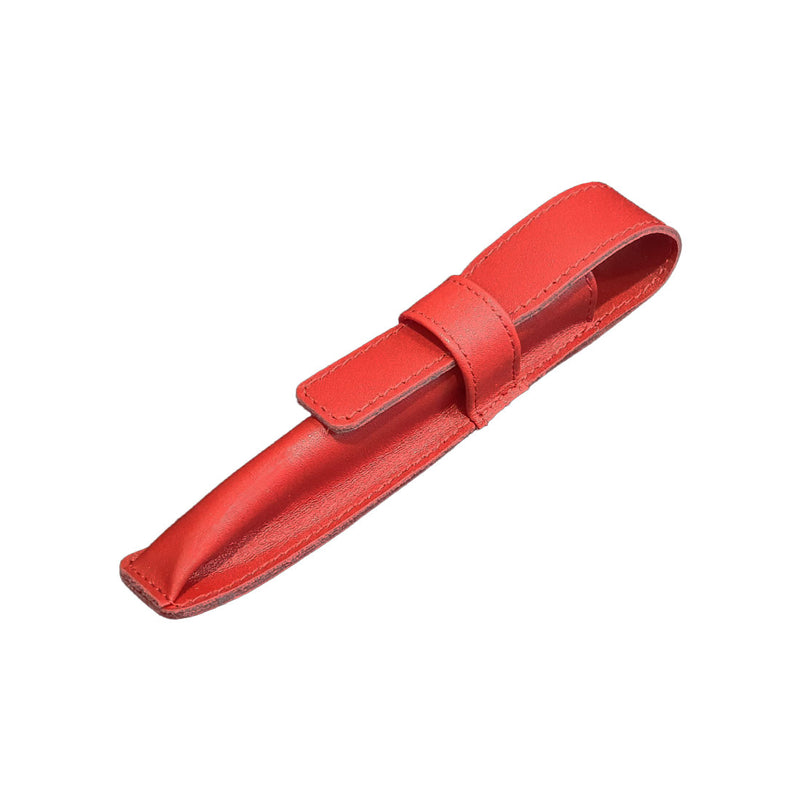 Visentin Red Leather 1 Pen Pouch