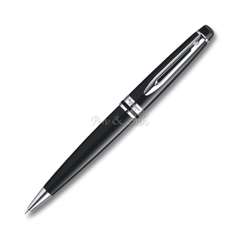 Waterman Expert Black Lacquer Chrome Trim Ballpoint Pen